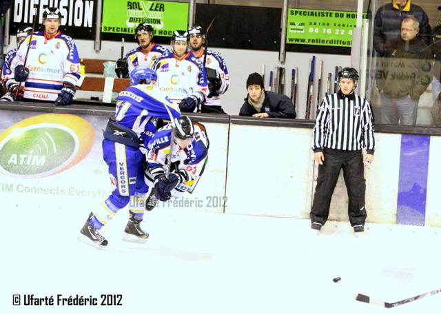Photo hockey Ligue Magnus - Ligue Magnus, 20ème journée : Villard-de-Lans vs Caen  - Dix secondes de trop