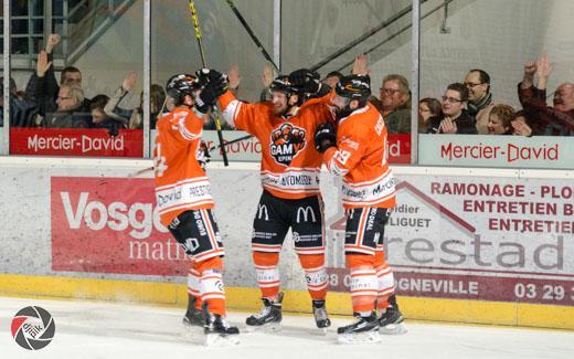 Photo hockey Ligue Magnus - Ligue Magnus, demi-finale, match 2 : Epinal  vs Angers  - Revanche écrasante du Gamyo 