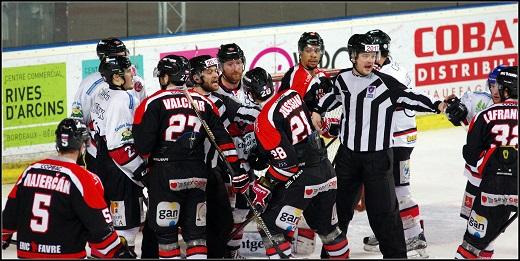 Photo hockey Ligue Magnus - Ligue Magnus, poule de maintien, 4ème journée : Bordeaux vs Briançon  - Au bout du suspense.