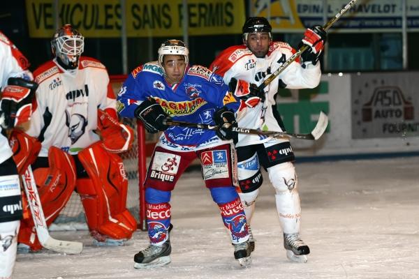 Photo hockey Ligue Magnus - LM - 12ème journée : Epinal  vs Tours  - Les Diables Noirs ont vécu l\