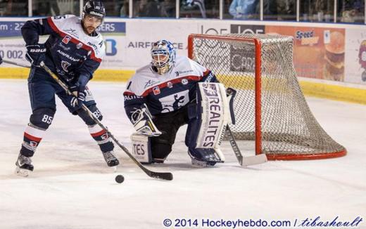 Photo hockey Ligue Magnus - LM playoff, 1/2 finale, match 1 : Angers  vs Epinal  - Le château fort d\