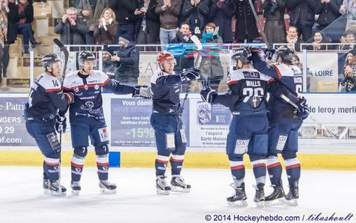 Photo hockey Ligue Magnus - LM playoff, 1/2 finale, match 2 : Angers  vs Epinal  - Les Ducs s’envolent et clouent les Gamyo sur la glace