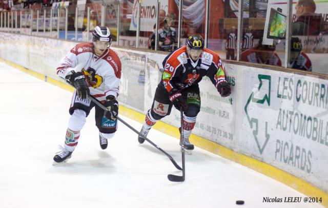 Photo hockey Ligue Magnus - LM playoff, 1er tour, match 1 : Amiens  vs Morzine-Avoriaz - Stuart libère les siens dans un match fermé