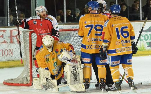 Photo hockey Ligue Magnus - LM playoff 1/2 finale, match 2 : Briançon  vs Dijon  - Briançon démarre du mieux possible