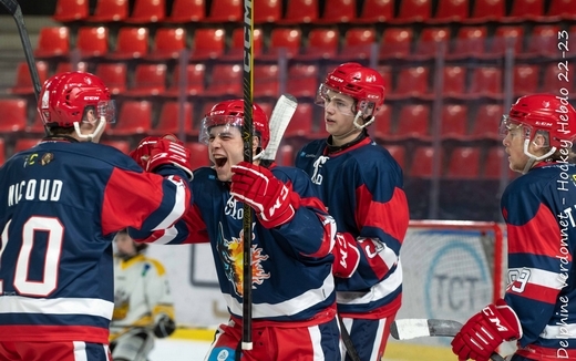 Photo hockey Mineur U17/U20 Elite -  : Grenoble U20 vs Rouen U20 - U20 - Grenoble prend le large