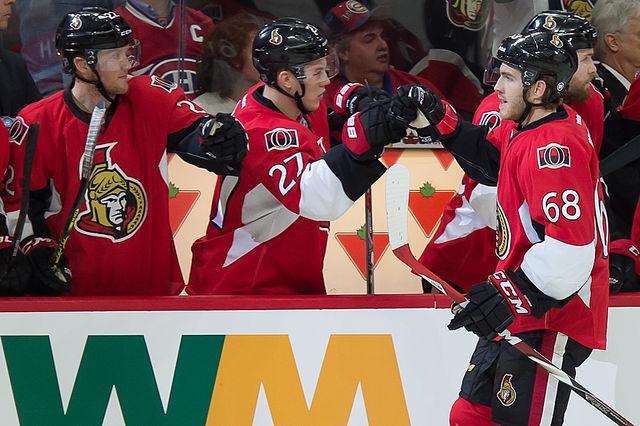 Photo hockey NHL : National Hockey League - AHL - NHL : National Hockey League - AHL - NHL : Ottawa évite l