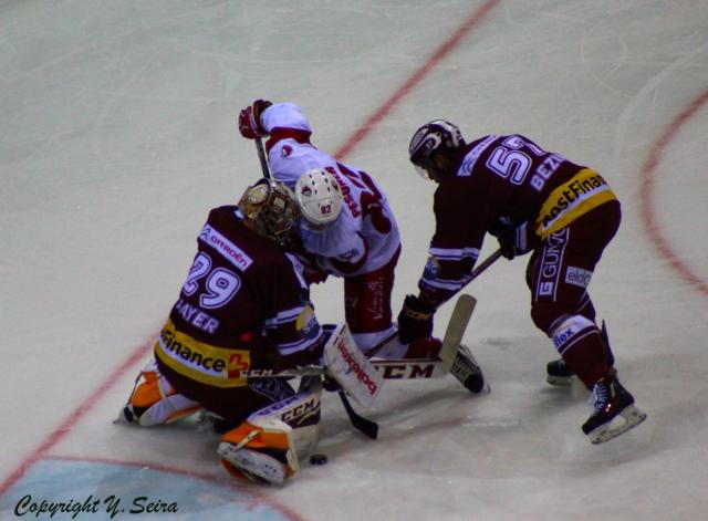 Photo hockey Suisse - National League - Suisse - National League : Genève (Genève-Servette HC) - Le LHC joue avec ses tripes et gagne à Genève 
