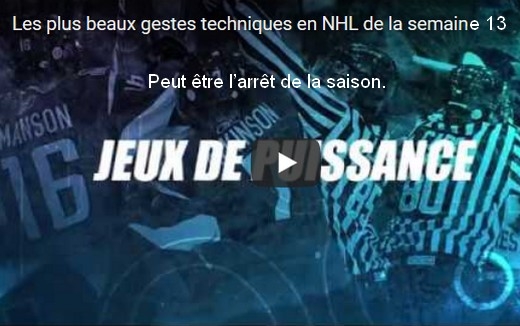 NHL - VIDEO - Les plus beaux gestes 13ème semaine