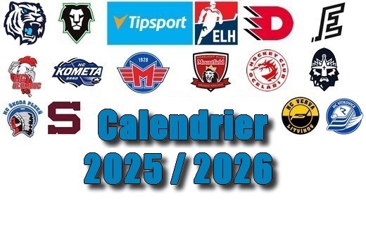 Extraliga tchèque : Le calendrier 2025-2026