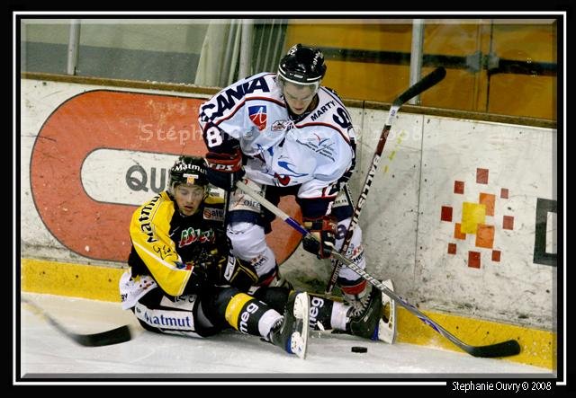 Photo hockey match Rouen - Angers  le 22/11/2008