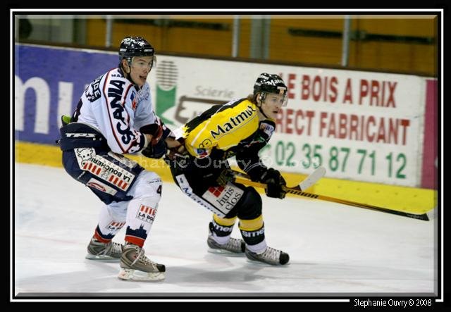 Photo hockey match Rouen - Angers  le 22/11/2008