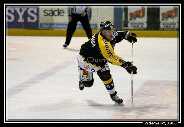 Photo hockey match Rouen - Angers  le 22/11/2008