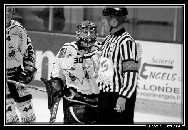 Photo hockey match Rouen - Angers  le 22/11/2008