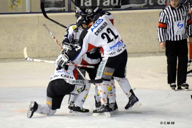 Photo hockey match Reims - Caen  le 22/11/2008