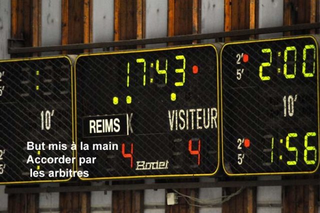 Photo hockey match Reims - Caen  le 22/11/2008