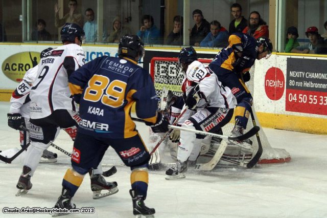Photo hockey match Chamonix  - Angers  le 14/09/2013