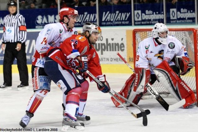 Photo hockey match Grenoble  - Morzine-Avoriaz le 25/11/2008