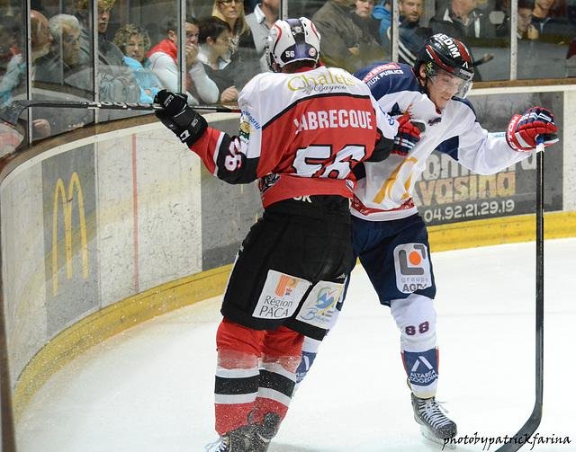 Photo hockey match Briançon  - Grenoble  le 28/09/2013