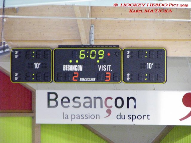 Photo hockey match Besançon - Orléans le 05/10/2013