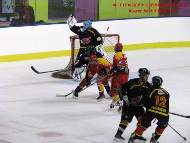 Photo hockey match Besançon - Orléans le 05/10/2013