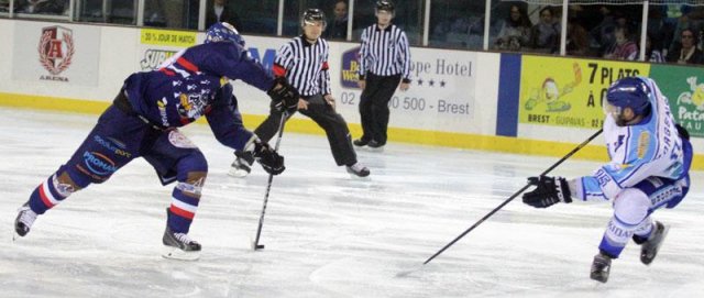 Photo hockey match Brest  - Villard-de-Lans le 05/10/2013