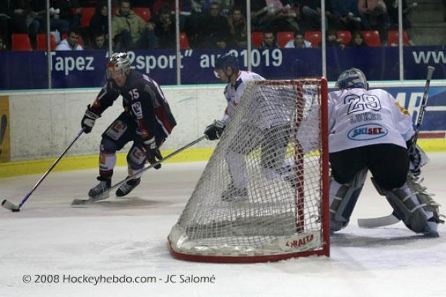Photo hockey match Grenoble  - Mont-Blanc le 29/11/2008