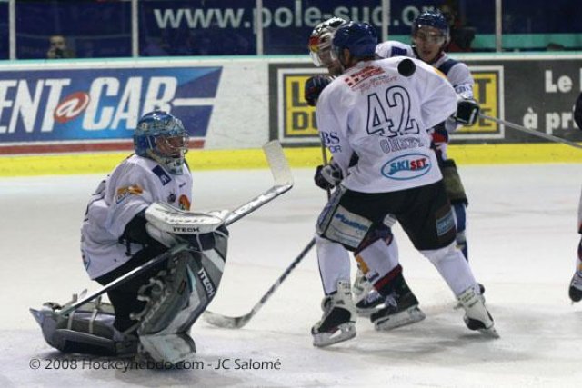 Photo hockey match Grenoble  - Mont-Blanc le 29/11/2008