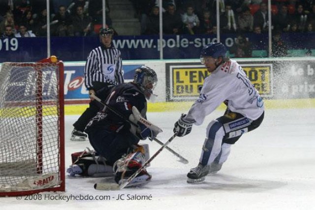 Photo hockey match Grenoble  - Mont-Blanc le 29/11/2008