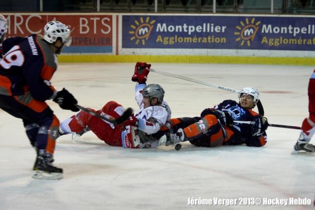 Photo hockey match Montpellier  - Annecy le 12/10/2013