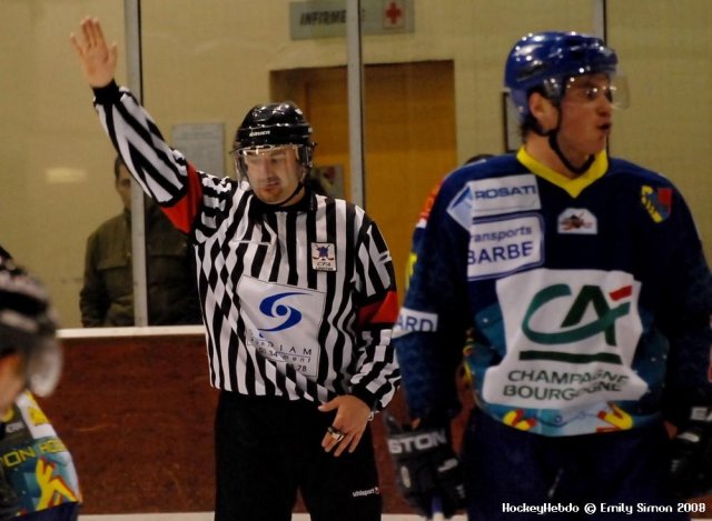 Photo hockey match Dijon  - Rouen le 29/11/2008