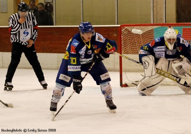 Photo hockey match Dijon  - Rouen le 29/11/2008