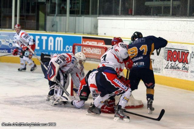 Photo hockey match Chamonix  - Lyon le 22/10/2013