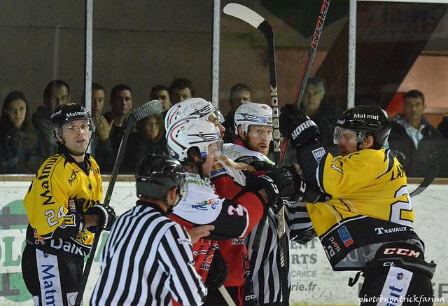 Photo hockey match Briançon  - Rouen le 26/10/2013