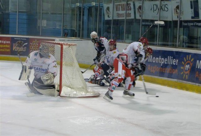 Photo hockey match Montpellier  - Amnéville le 29/11/2008