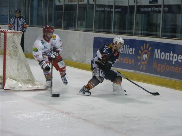 Photo hockey match Montpellier  - Amnéville le 29/11/2008