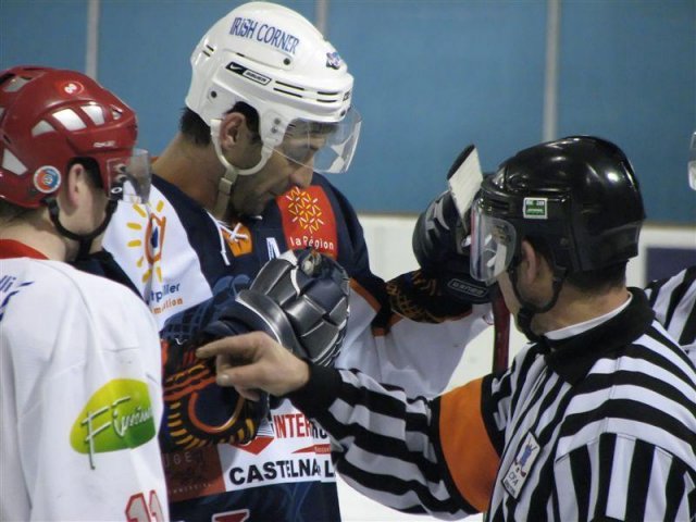 Photo hockey match Montpellier  - Amnéville le 29/11/2008