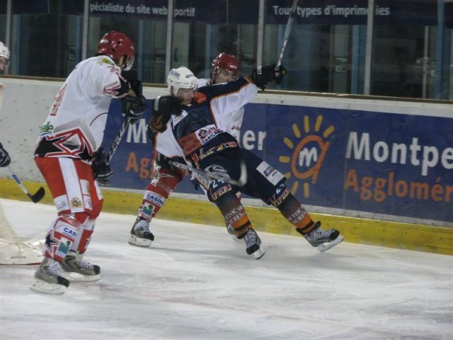 Photo hockey match Montpellier  - Amnéville le 29/11/2008