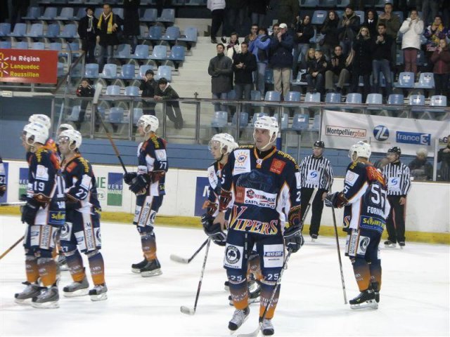 Photo hockey match Montpellier  - Amnéville le 29/11/2008