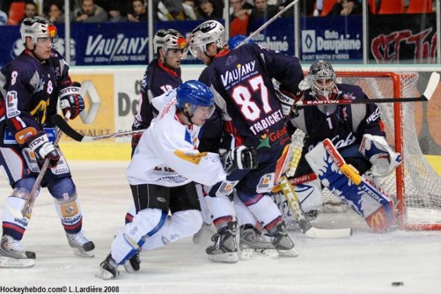 Photo hockey match Grenoble  - Mont-Blanc le 29/11/2008