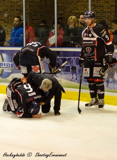 Photo hockey match Angers  - Strasbourg  le 13/11/2013