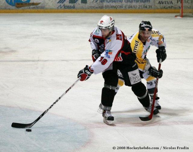 Photo hockey match Briançon  - Rouen le 02/12/2008