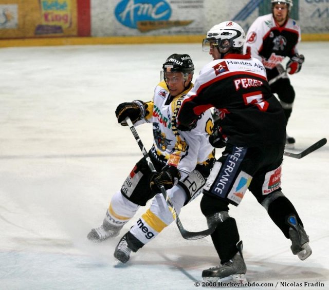 Photo hockey match Briançon  - Rouen le 02/12/2008