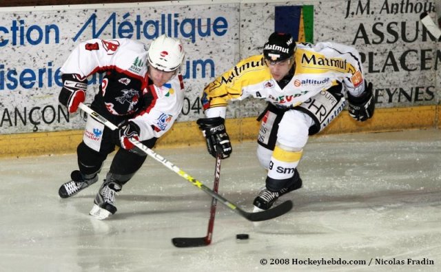 Photo hockey match Briançon  - Rouen le 02/12/2008