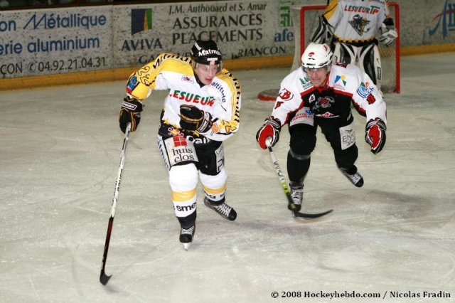 Photo hockey match Briançon  - Rouen le 02/12/2008