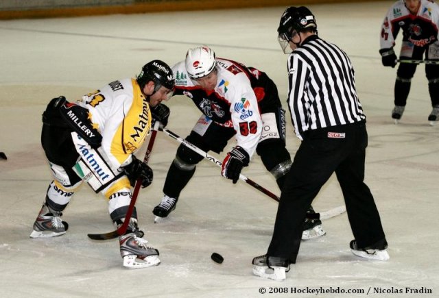 Photo hockey match Briançon  - Rouen le 02/12/2008