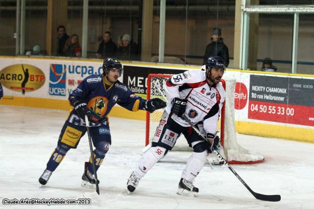 Photo hockey match Chamonix  - Angers  le 26/11/2013