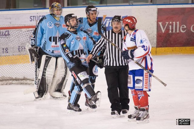 Photo hockey match Tours  - Asnières le 07/12/2013