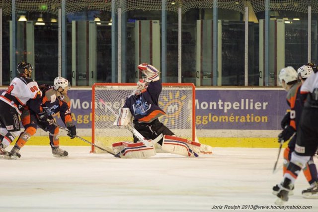 Photo hockey match Montpellier  - Mulhouse le 14/12/2013
