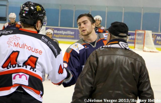 Photo hockey match Montpellier  - Mulhouse le 14/12/2013