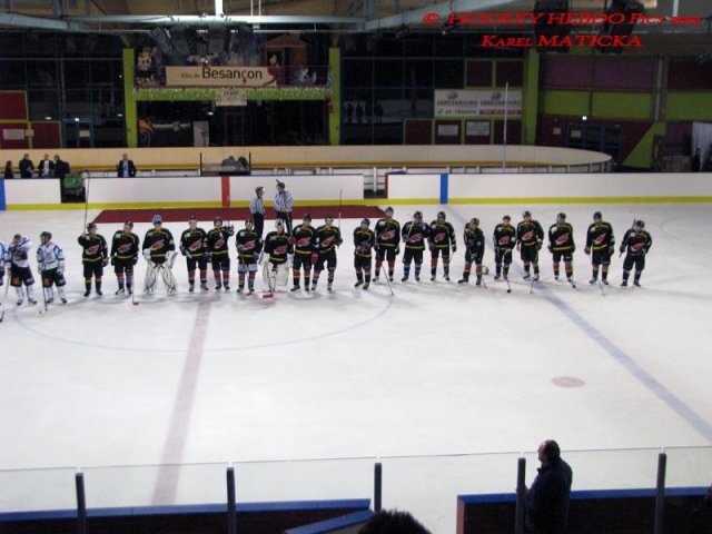 Photo hockey match Besançon - Dammarie-les-Lys le 21/12/2013